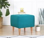 Atelier Del Sofa Puf de Terciopelo Turquesa